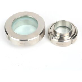 1pc Union Type Sight Glass SS304 Tank View Glass 25MM-108MM stainless steel SS304 sight glass Weld end sight glass(OD57mm 546g) in Kuwait