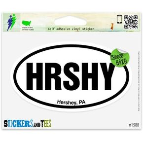 Hrshy Hershey Pa Oval Car Desconer Indoor Outdoor 5 "× 3" in Saudi Arabia