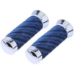 Lowrider Blue Custom Dwirl Velor Grips لأشرطة مقبض الدراجات ، قضبان مقبض الدراجات ، تعمل في مقابض 7/8 ". in Kuwait