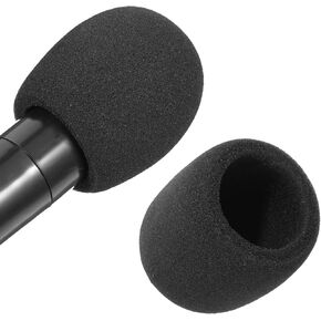 غطاء ميكروفون 2pcs ، الزجاج الأمامي للميكروفون الرغوي ، غطاء الميكروفون الأسود للميكروفونات المحمولة باليد ، المكثف وجميع الميكروفونات من نوع الكرة in Kuwait