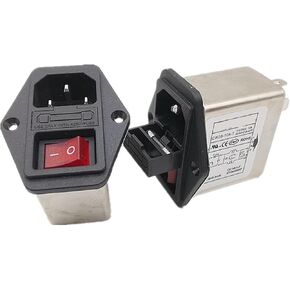 with Light and Switch Insurance Type Power Filter CW2B-10A-T 6A 10A Filter 220V(CW2B-10A-Twithlight) in Saudi Arabia
