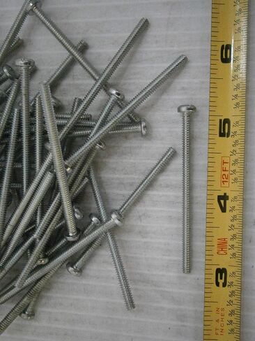 New Pack of Machine Screws 6-32 x 2 1/4 Slotted Pan Head Torx Steel Zinc Lot of 50#2184 Multi-Purpose Comprehensive Hardware Fastener Assortment Kit WnyNEH06598 in Saudi Arabia