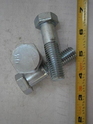 New Pack of 5/8-11 x 2-1/2 Grade 2 Steel Zinc Bolts Plated Lot of 3#2686 Multi-Purpose Comprehensive Hardware Fastener Assortment Kit WnyNEH06889 in Saudi Arabia