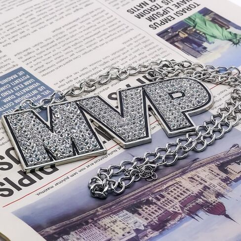 VERAMI MVP Medal, Champion MVP Chains Medal Necklace,Gold Champ Award Winner Prize Trophy Award Necklace for Adults Player Team Football Soccer Baseball Basketball Softball Fantasy Football in Saudi Arabia