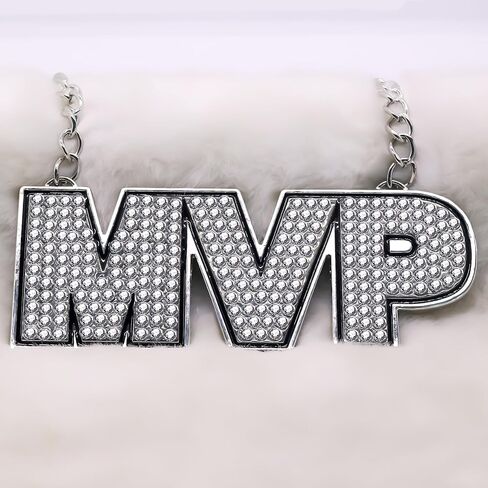 VERAMI MVP Medal, Champion MVP Chains Medal Necklace,Gold Champ Award Winner Prize Trophy Award Necklace for Adults Player Team Football Soccer Baseball Basketball Softball Fantasy Football in Saudi Arabia