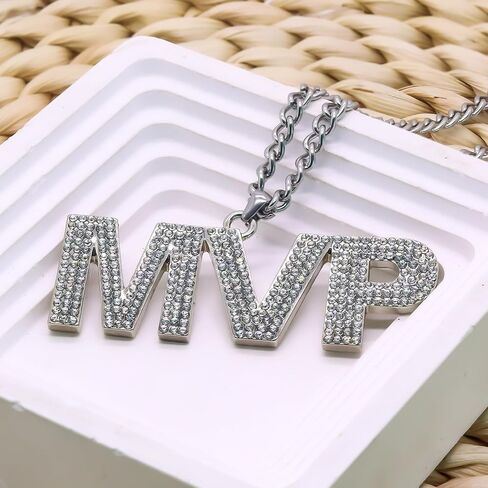 VERAMI MVP Medal, Champion MVP Chains Medal Necklace,Gold Champ Award Winner Prize Trophy Award Necklace for Adults Player Team Football Soccer Baseball Basketball Softball Fantasy Football in Saudi Arabia