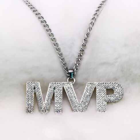 VERAMI MVP Medal, Champion MVP Chains Medal Necklace,Gold Champ Award Winner Prize Trophy Award Necklace for Adults Player Team Football Soccer Baseball Basketball Softball Fantasy Football in Saudi Arabia