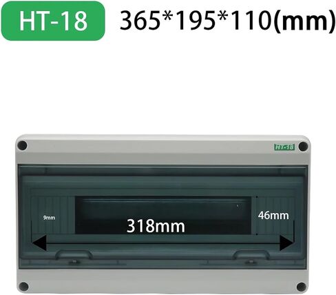 HT-5/8/12/15/18/24 Plastic Waterproof Distribution Box Panel Mount Distribution Box Outdoor Waterproof Junction Box IP65(HT-5-120 * 160 * 95mm) in Saudi Arabia