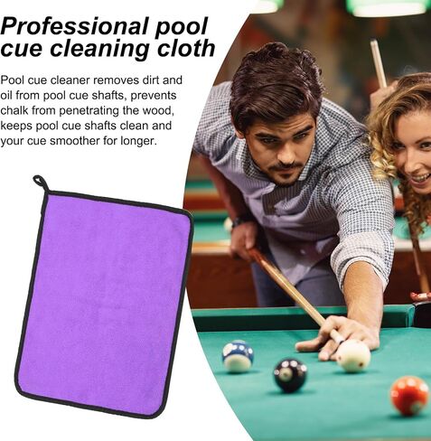 PATIKIL Billiard Cue Towel, Pool Cue Cleaner Shaft Cloth Coral Fleece for Snooker Pole Pool Table Cue in Saudi Arabia