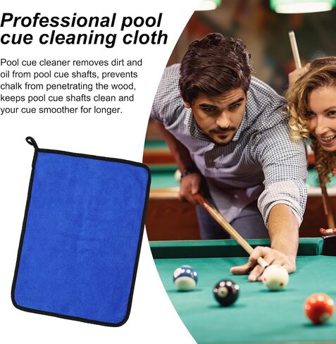 PATIKIL Billiard Cue Towel, Pool Cue Cleaner Shaft Cloth Coral Fleece for Snooker Pole Pool Table Cue in Saudi Arabia