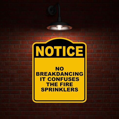 لا تقلبه ، يربك الرشاشات الحرارية لاحظت علامة الألومنيوم الصفراء السوداء المركب 15 × 18 بوصة in Kuwait