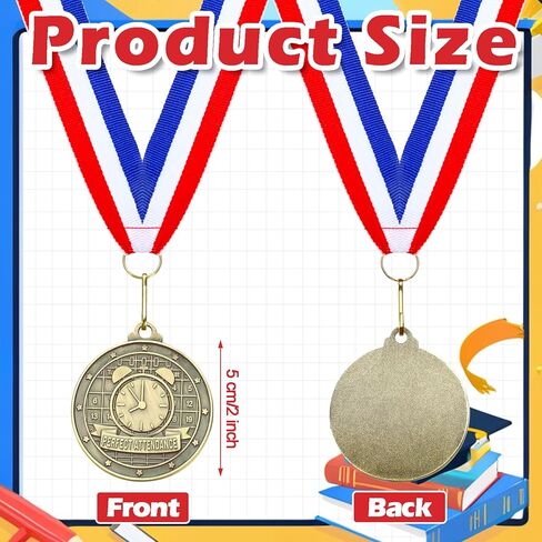 Quelay 60 Pcs Gold Award Medals with Neck Ribbons 2 Inch Winner Medals Awards Bulk Metal Trophy Award Prize Gift for Adult Competitions Education Tournaments Event in Saudi Arabia