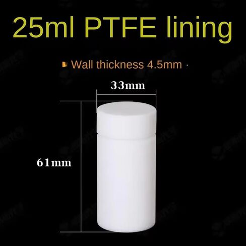 PTFE Liner ، 200 ℃ مفاعل Autoclave المائي 1PCS PTFE LINER لمفاعل AutoClave 25ml 50ml 100ml 150ml 200ml 250ml sttle kettle (50ml) in Saudi Arabia