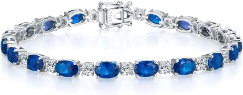 سترلينج الفضة خلقت أساور التنس البيردوت للنساء أساور آغام بولدستون سحر هدايا مجوهرات عيد ميلاد للنساء 7 بوصات in Kuwait