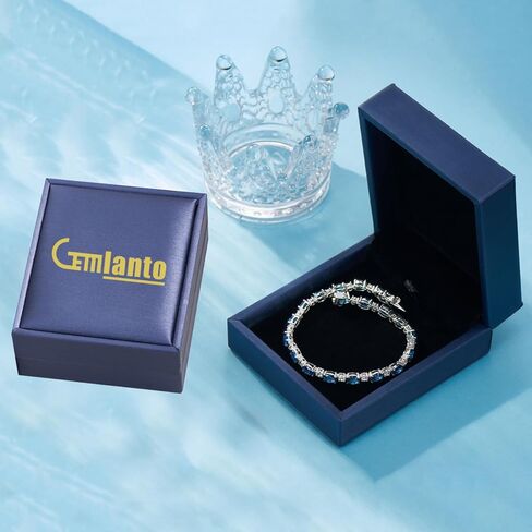 سترلينج الفضة خلقت أساور التنس البيردوت للنساء أساور آغام بولدستون سحر هدايا مجوهرات عيد ميلاد للنساء 7 بوصات in Kuwait