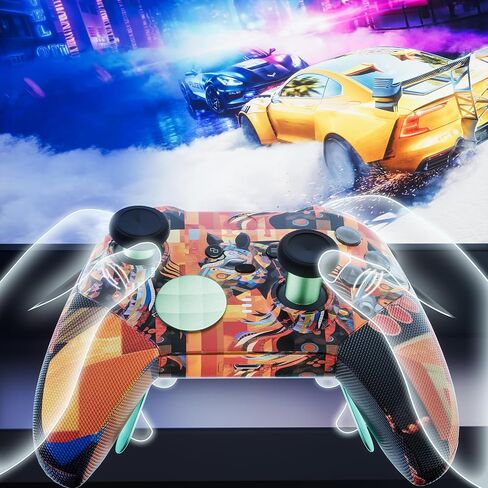 14-in-1 Controller Accessories Kit Compatible with Xbox Elite Series 2, 6 Premium Metal Thumbsticks, Swap Joysticks, 4 Interchangeable Paddles, 2 D-Pads, 1 Tool & 1 Storage Bag (Bright Gold) in Saudi Arabia