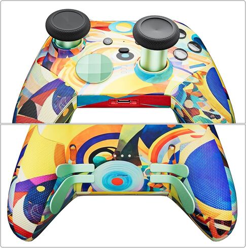 14-in-1 Controller Accessories Kit Compatible with Xbox Elite Series 2, 6 Premium Metal Thumbsticks, Swap Joysticks, 4 Interchangeable Paddles, 2 D-Pads, 1 Tool & 1 Storage Bag (Bright Gold) in Saudi Arabia