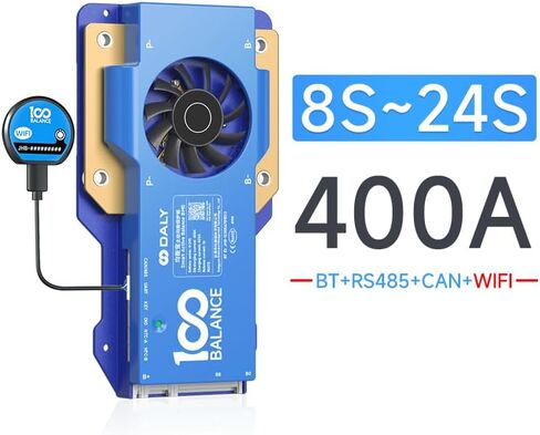 100 بليانس 40A 8-24S يمكن bms & wi-fi تعيين Smart Active Balance Protect Build في Bluetooth & RS485/CAN PORT in Kuwait