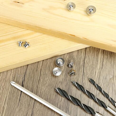 Qwork Dowel و Tenon Center Sluds ، دبابيس توسيط Doweling للأعمال الخشبية ، الأحجام 1/4 "، 5/16" ، 3/8 "، 1/2" in Saudi Arabia