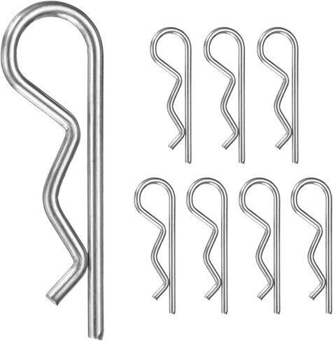 10-Pack R-Shaped Cotter Pin, M3x50mm Stainless Steel Hairpin Hardware Spring R Clips for Trailer Locking/Trucks/Trucks Lock System, Heavy Retainer Pins in Saudi Arabia
