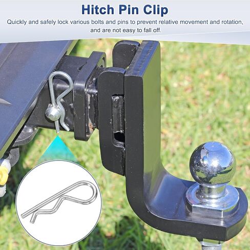 10-Pack R-Shaped Cotter Pin, M3x50mm Stainless Steel Hairpin Hardware Spring R Clips for Trailer Locking/Trucks/Trucks Lock System, Heavy Retainer Pins in Saudi Arabia