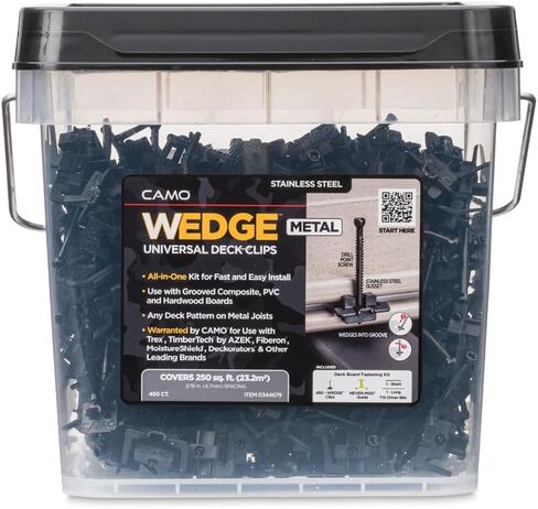 CAMO Wedge Clip Metal 410SS Hidden Deck Fasteners (90CT) in Kuwait