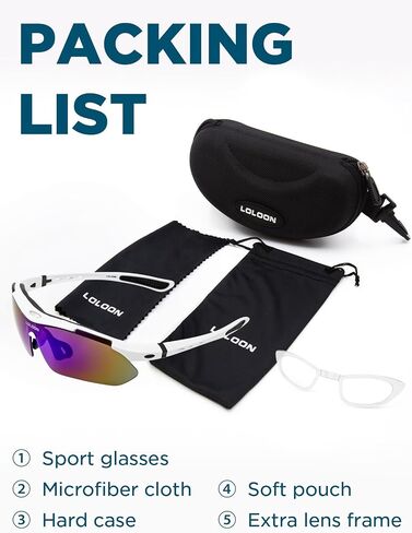 Cycling Glasses for Men Women Youth, UV Protection Sports Sunglasses for Running Climbing Bike Baseball Softball Golf in Saudi Arabia