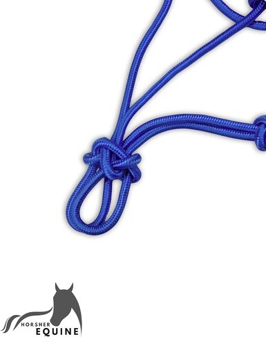 Premium Rope Halter for Horses, Durable Hand-Tied Adjustable Nylon Horse Headcollar with Knots for Trail Riding, Lightweight & Strong Equestrian Western Tack in Saudi Arabia