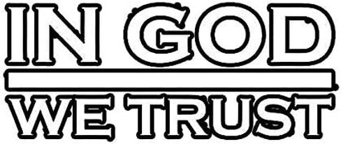 in GOD We Trust Sticker Die Cut Decal Thin Blue line Police Officer 5" Bumper Locker Laptop Window - Sticks to Any Surface in Saudi Arabia