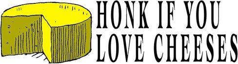 HONK CAFEPRESS إذا كنت تحب أجبان يسوع 10 "X3" مستطيل Vinyl المصد شارات السيارة in Saudi Arabia
