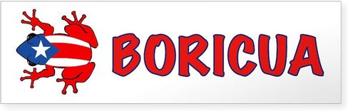 ملصق Cafepress Puerto Rico Pr Coqui (الوفير) 10 "X3" مستطيل فينيل المصد شرس السيارة in Kuwait