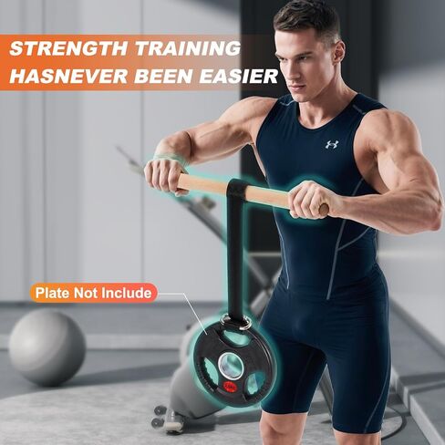 Forearm Strengthener and Wrist Roller, Forearm Exerciser with Joint-Friendly Beech Wood Handles, Forearm Strength Trainer with Durable Nylon Webbing and Stainless Steel Chain Quick Links in Kuwait