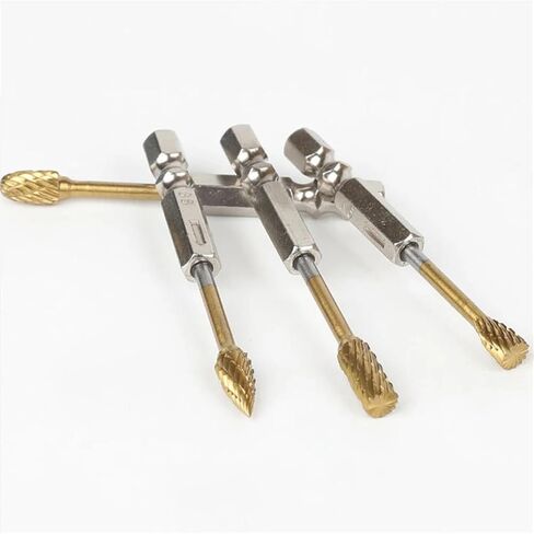 Rotary File Hexagonal Handle Double Groove Grinding Head Polishing 1Pcs(3-L6) in Saudi Arabia