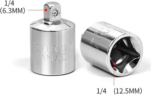 1/4 3/8 1/2 Ratchet Wrench Socket Adapter Adapter محول محرك المخفض أدوات يدوية إصلاح الهواء 1pcs (1-2 إلى 1-4) in Saudi Arabia
