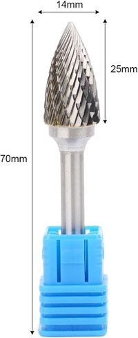 GX-Type Alloy Rotary File Arc Pointed Double Threaded Tungsten Steel Grinding Head 1Pcs(GX0618M06) in Saudi Arabia