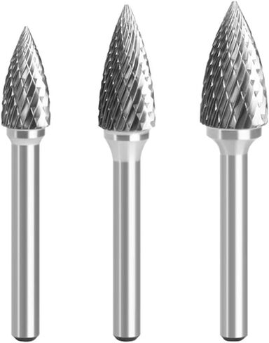 GX-Type Alloy Rotary File Arc Pointed Double Threaded Tungsten Steel Grinding Head 1Pcs(GX0618M06) in Saudi Arabia