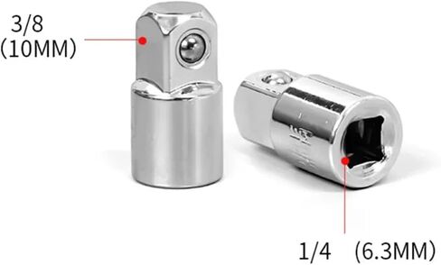 1/4 3/8 1/2 Ratchet Wrench Socket Adapter Converter Drive Reducer Air Repair Hand Tools 1Pcs(1-2 to 1-4) in Saudi Arabia