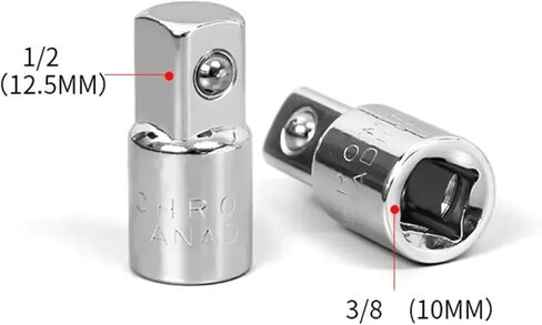 1/4 3/8 1/2 Ratchet Wrench Socket Adapter Converter Drive Reducer Air Repair Hand Tools 1Pcs(1-2 to 1-4) in Saudi Arabia