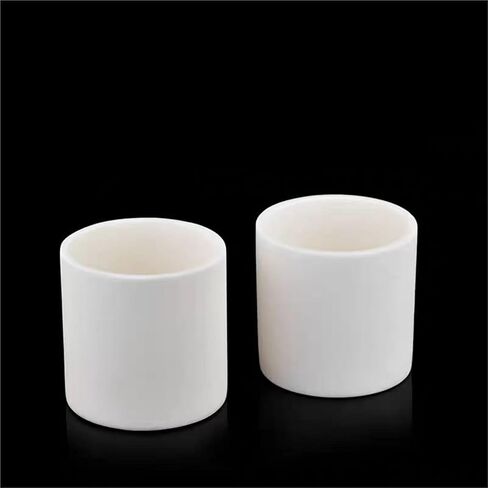 1pcs Lab 5ml to 1000ml Cylindrical Corundum Crucible 99% Alumina Ash Crucible High temperature resistance 1600 degrees(15ml) in Kuwait