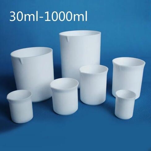 30ml-3000ml PTFE Beaker - Acid and Alkali Resistant Measuring Cup for Laboratory Use(300ml) in Saudi Arabia