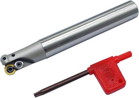 GBJ EMR R5 Round Nose Indexable End Millder for RPMW10 Carbide إدراج طحن القاطع الشارب ، طحن الطحن الطحن (10pcs RPMW1003MO + EMR C19-5R20-150L) in Kuwait