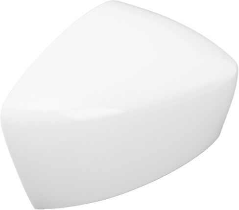 Side Mirror Cap Unpainted White ABS High Strength Door Rearview Mirror Cover Cap for 3 Axela M3 2014 to 2016 (Left in Saudi Arabia