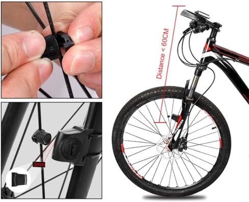 Bike Bicycle Odometer Speedometer, Waterproof Auto Wake and Sleep Multifunction, Wireless in Saudi Arabia