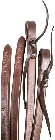 Extra Heavy Oiled Hermann | Leather Split Reins for Horses | Weighted & Supple | Quality Craftsmanship for Direct Contact & Minimal Swing in Kuwait