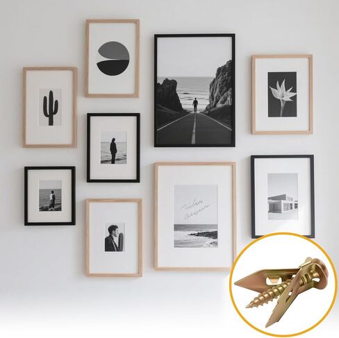 170pcs حفر ذاتي الحوائط الجافة مع طقم البراغي ، 85 مرساة شيتروك (0.47x1.18 بوصة) و 85 مسامير تمدد الزنك (1.38 بوصة) ، 2025 الصلب المطلي بالزنك ، عقد تطبيق سهل ، لا حاجة مطلوب in Kuwait