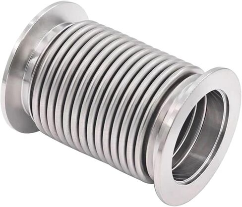 1pc KF16 KF25 KF40 KF50 KF63 KF80 304 الفولاذ المقاوم للصدأ الفولاذ المرن/خرطوم 100/200/300/500/1000 مم (KF80-200MM) in Saudi Arabia