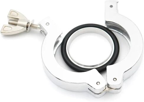 1Pc KF10 KF16 KF25 KF40 KF50 NW Flange Aluminum Vacuum Quick Clamp Pipe Fitting With 304 Bracket FKM O-ring(Suit,KF50) in Saudi Arabia