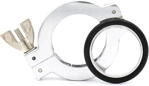 1Pc KF10 KF16 KF25 KF40 KF50 NW Flange Aluminum Vacuum Quick Clamp Pipe Fitting With 304 Bracket FKM O-ring(Suit,KF50) in Saudi Arabia