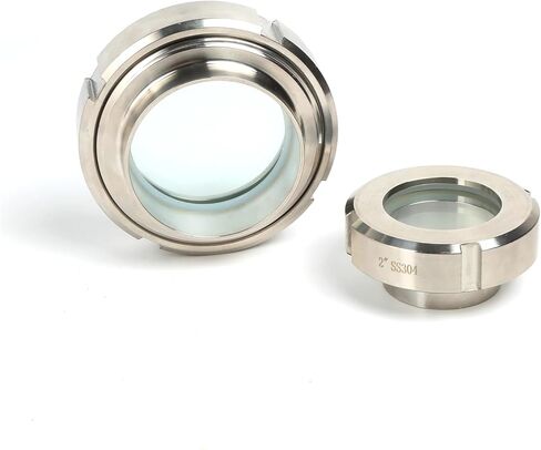1pc Union Type Sight Glass SS304 Tank View Glass 25MM-108MM stainless steel SS304 sight glass Weld end sight glass(OD57mm 546g) in Saudi Arabia
