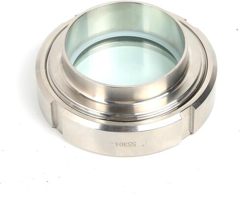 1pc Union Type Sight Glass SS304 Tank View Glass 25MM-108MM stainless steel SS304 sight glass Weld end sight glass(OD57mm 546g) in Saudi Arabia